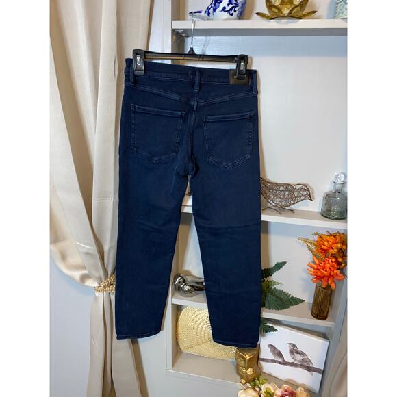 NWT $80 EXPRESS size 4S Slim Mid Rise Blue Jeans - Picture 2 of 9